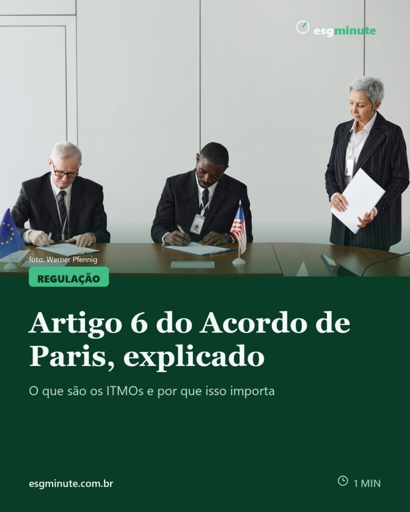 Artigo 6 do Acordo de Paris explicado: o que muda no mercado de carbono