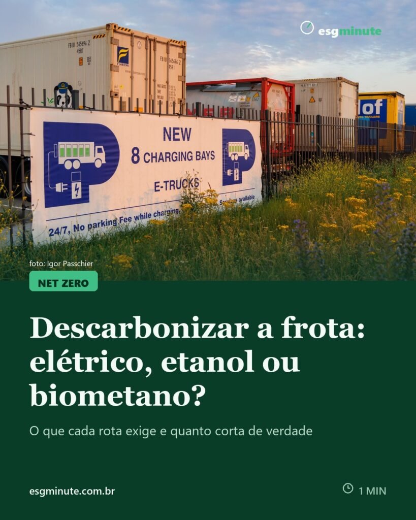 Descarbonizar a frota: elétrico, etanol ou biometano?