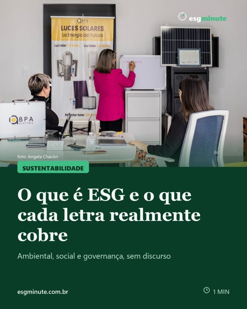 O que é ESG: significado e como aplicar na prática