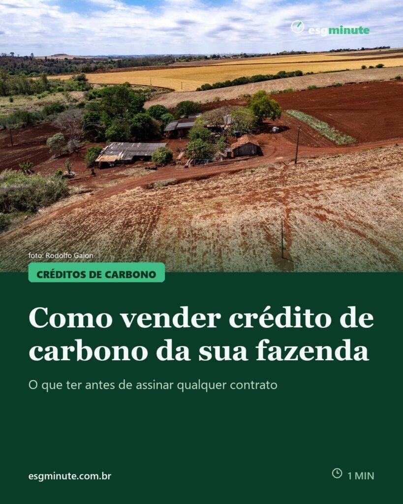 Como vender crédito de carbono da sua fazenda: o que é preciso